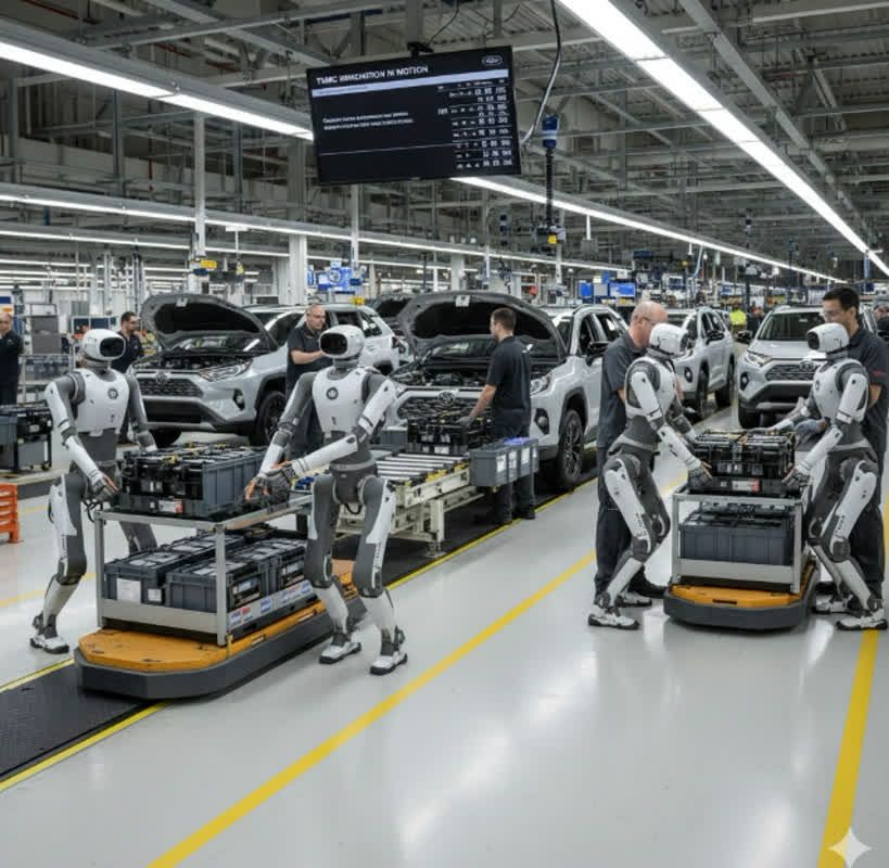 ヒューマノイドロボット7台、バッテリー自社組立、RAV4全面刷新　トヨタが1つの工場に賭けた120億ドルの構造改革
