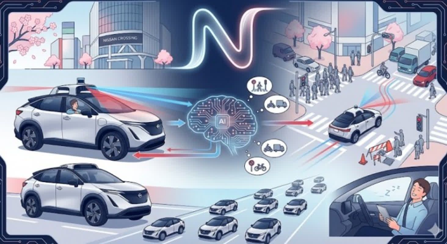 「6週間で東京を覚えた」日産の自動運転AI、中央サーバーなしで都心を走り切った仕組み